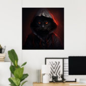 Poster Les peurs nocturnes du chat ポスター (ホームオフィス)