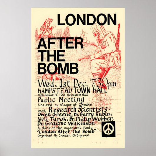 Poster London after the bomb public meeting of the ポスター (正面)