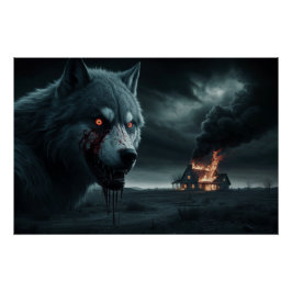 Poster Loup Feu 02 ポスター