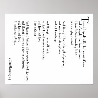 POSTER - LOVE IS... 1コリント13:1-3 （パート1） ポスター