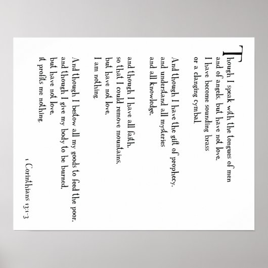 POSTER - LOVE IS... 1コリント13:1-3 (パート1) ポスター (正面)