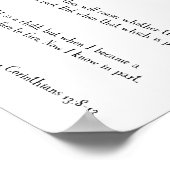 POSTER - LOVE IS... 1コリント13:1-3 （パート1） ポスター (角)