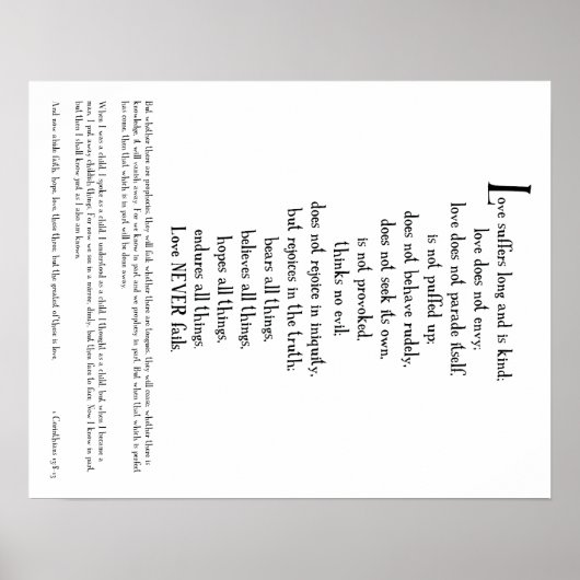 POSTER - LOVE IS... 1コリント13:1-3 （パート1） ポスター (正面)