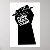 Poster Make Black Count Equality BLM ポスター (正面)