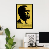Poster Malcolm X quote Stop oppression and ポスター (ホームオフィス)