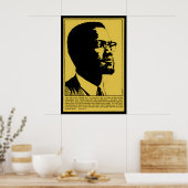 Poster Malcolm X quote Stop oppression and ポスター (キッチン)