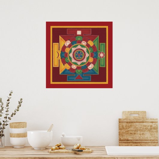 POSTER Mandala of 5 Elements - starts from $14.25 ポスター (キッチン)