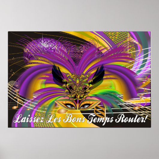 Poster-Mardi Gras Mask The Queen II ポスター (正面)