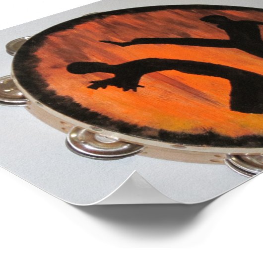 poster martial arts capoeira kicks ポスター (角)