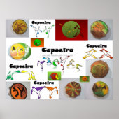 poster martial arts capoeira kicks ポスター (正面)