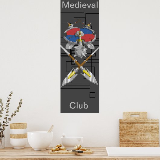 poster medieval club ポスター (キッチン)