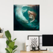 Poster mermaid ポスター (ホームオフィス)