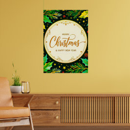Poster Merry Christmas and Happy New Year ポスター