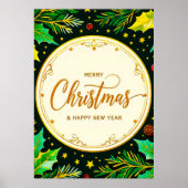 Poster Merry Christmas and Happy New Year ポスター (正面)