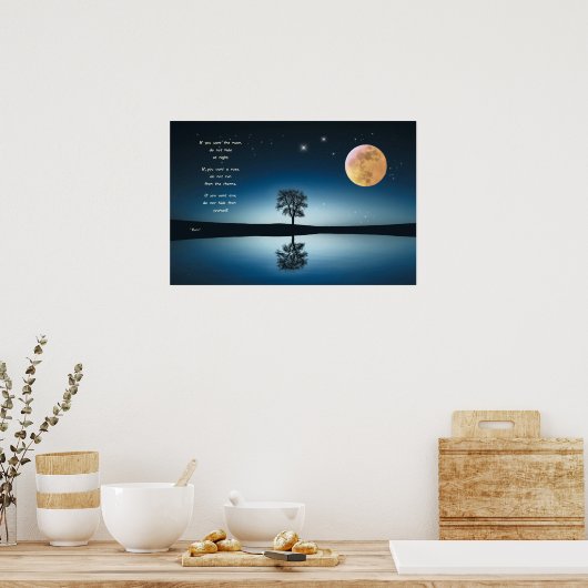 Poster met gedicht van Rumi ポスター (キッチン)