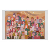 poster met groep mensen ポスター (正面)