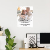 Póster Modern Welcome sign wedding photo sign ポスター (ホームオフィス)