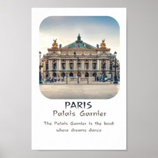 Poster monument de Paris : Palais Garnier ポスター