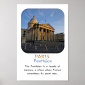 Poster monument de Paris : Pnathéon ポスター (正面)