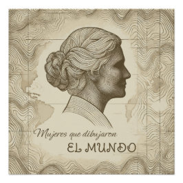 Póster Mujeres que dibujaron el mundo ポスター