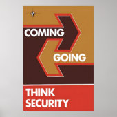 Poster NATO Coming - Going. Think Security ポスター (正面)