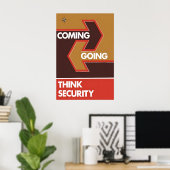Poster NATO Coming - Going. Think Security ポスター (ホームオフィス)