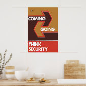 Poster NATO Coming - Going. Think Security ポスター (キッチン)