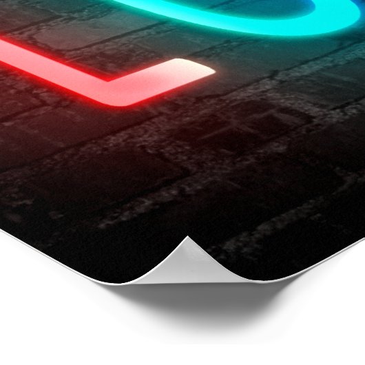 Poster neon ポスター (角)