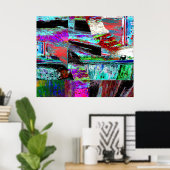 Poster – Neon Pulse ポスター (ホームオフィス)