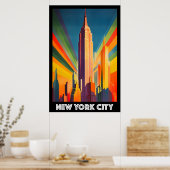 Poster, New York City, Empire State Building ポスター (キッチン)