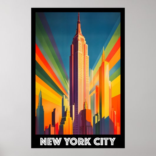 Poster, New York City, Empire State Building ポスター (正面)