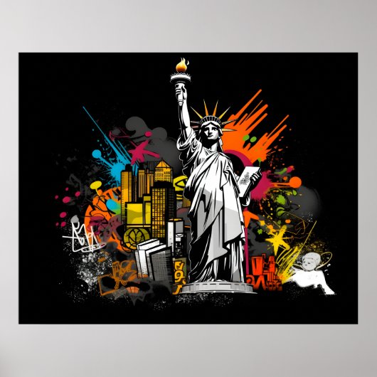 Poster New York statue de la liberté ポスター (正面)
