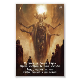 Poster Novo Mundo (frase IV) フォトプリント