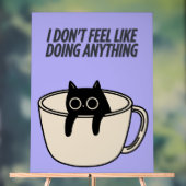 POSTER OF A LAZY CAT アクリルサイン (ニュートラル)