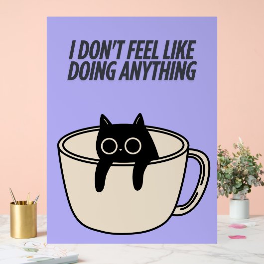 POSTER OF A LAZY CAT アクリルサイン (ウェディング)