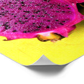 poster of a photo of sliced dragon fruit ポスター (角)