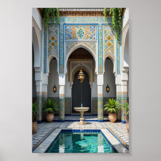 poster of Moroccan riad  ポスター
