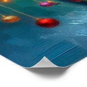 Poster of Newfie Carrying a Christmas Tree ポスター (角)