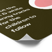 Poster of Ready to Cut-Out Easter Bunny Tracks ポスター (角)