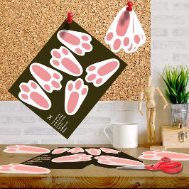 Poster of Ready to Cut-Out Easter Bunny Tracks ポスター