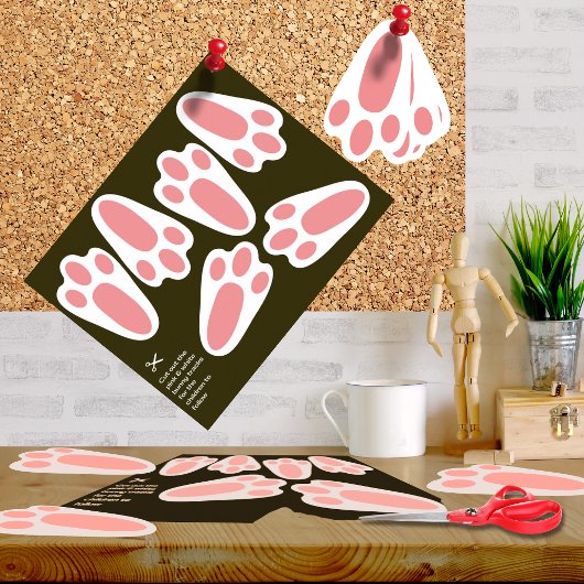 Poster of Ready to Cut-Out Easter Bunny Tracks ポスター