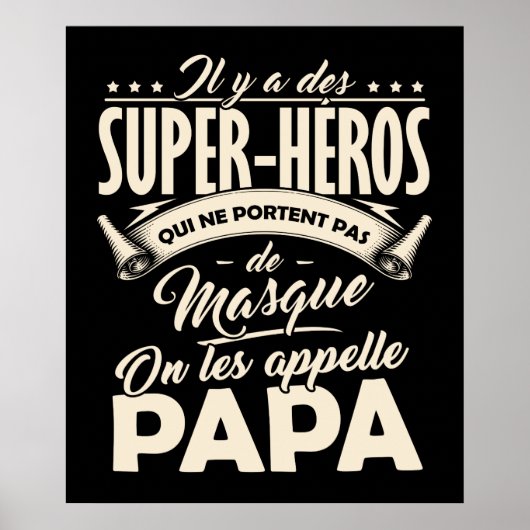 Poster Papa Super-Héro ポスター (正面)