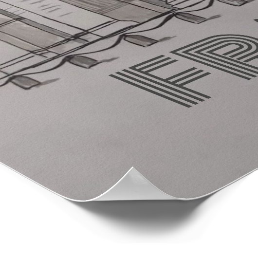 POSTER  Paris France l'arc de triomphe ポスター (角)