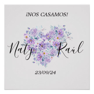 Póster Personalizado para Bodas  ポスター