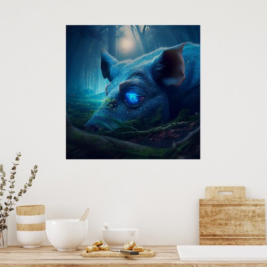 Poster pig ポスター (キッチン)