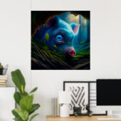 Poster pig ポスター (ホームオフィス)