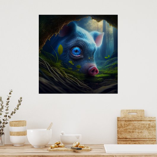 Poster pig ポスター (キッチン)