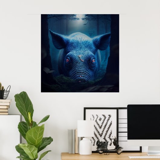 Poster pig ポスター (ホームオフィス)