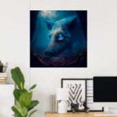 Poster pig ポスター (ホームオフィス)