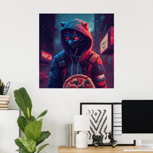 Poster Pizza ポスター (ホームオフィス)